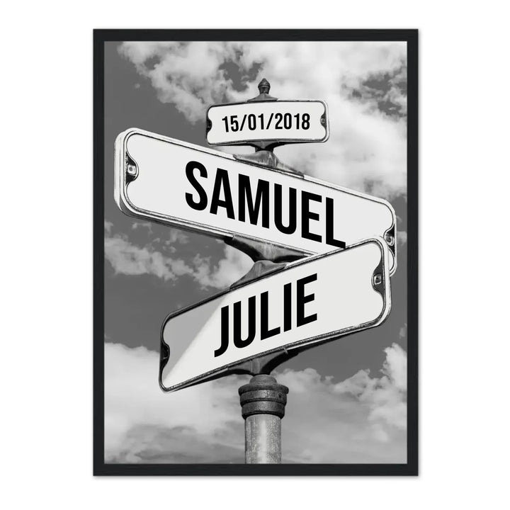 Direction Couple - Affiche Personnalisée