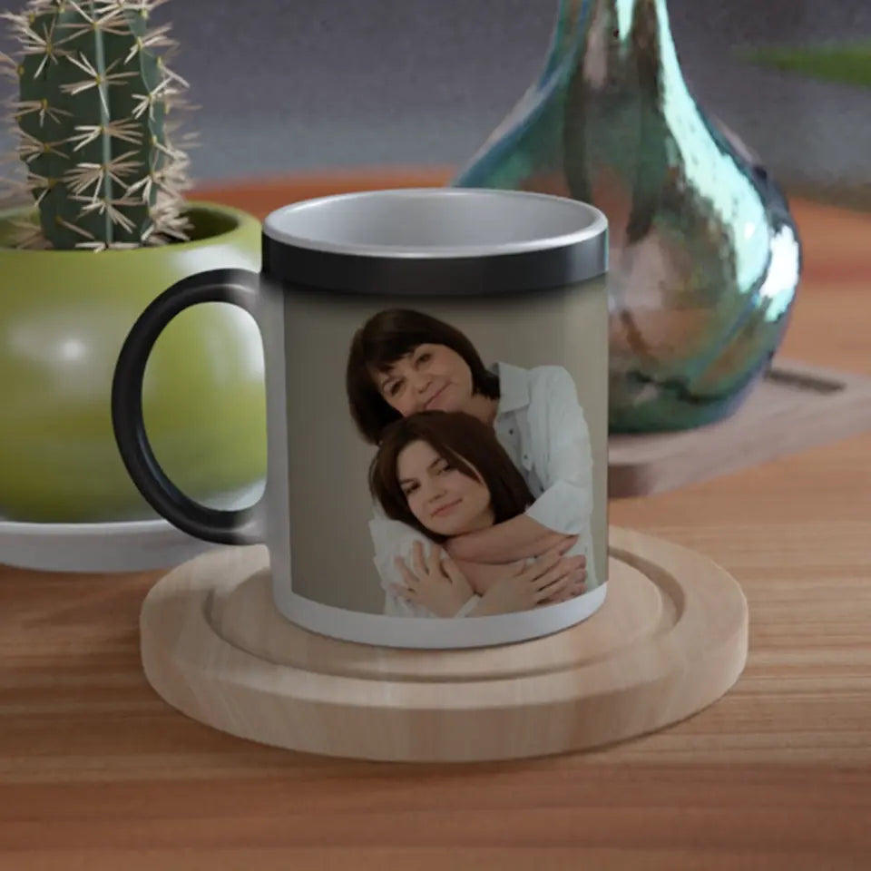 Maman message et photo - Tasse magique