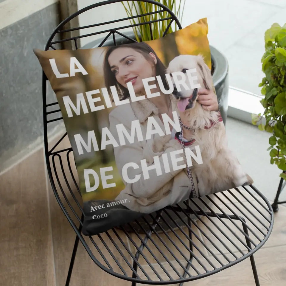 Meilleure Maman Chien - Coussin Personnalisé