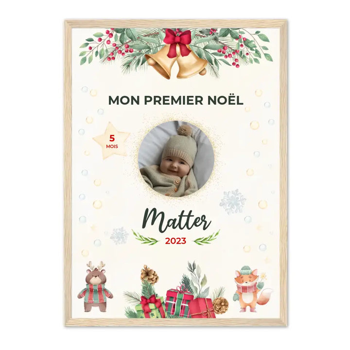 Mon Premier Noël - Affiche personnalisée