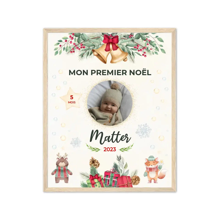 Mon Premier Noël - Affiche personnalisée