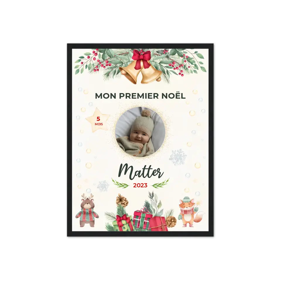 Mon Premier Noël - Affiche personnalisée