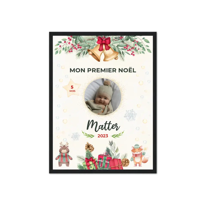 Mon Premier Noël - Affiche personnalisée