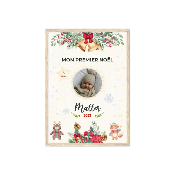 Mon Premier Noël - Affiche personnalisée