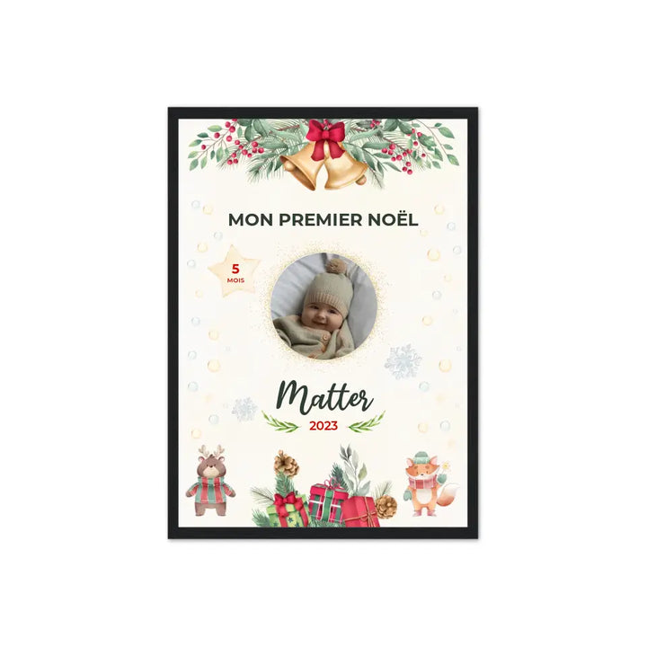 Mon Premier Noël - Affiche personnalisée