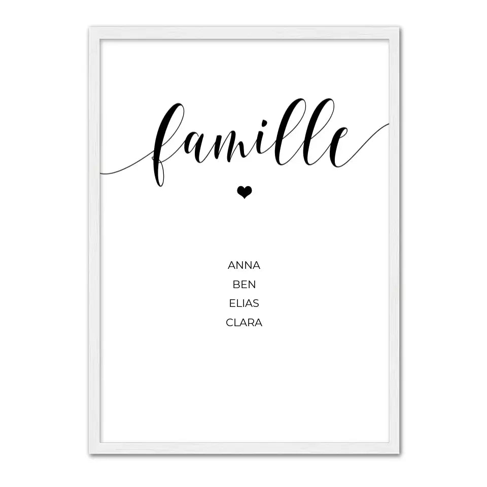 Famille - Affiche personnalisée