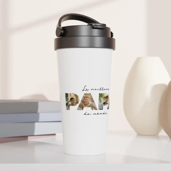 "Le Meilleur Papa du Monde" - Mug thermo 440ml