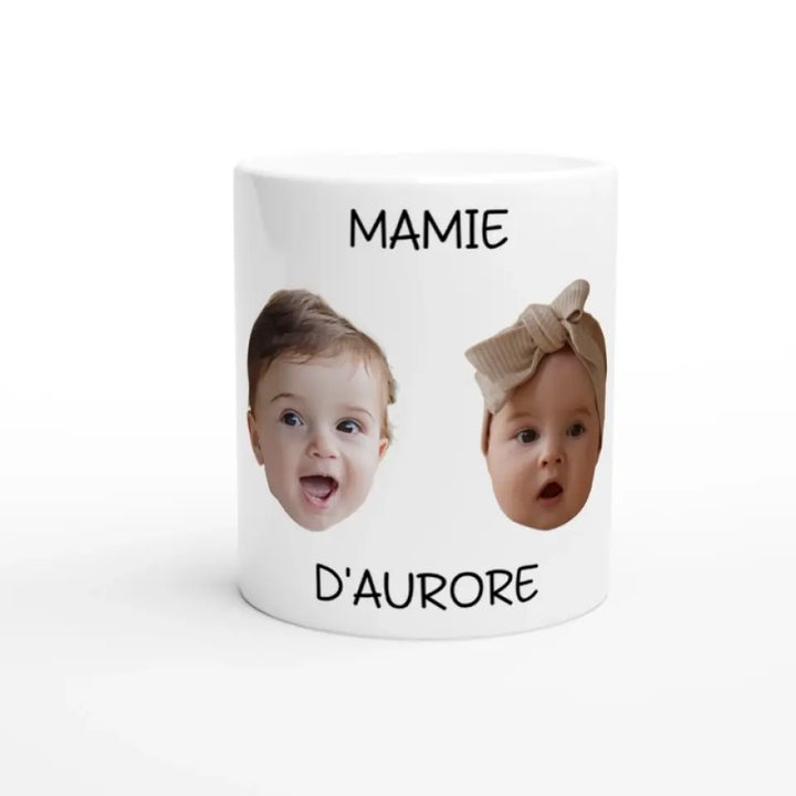 Visages - Mug céramique personnalisé