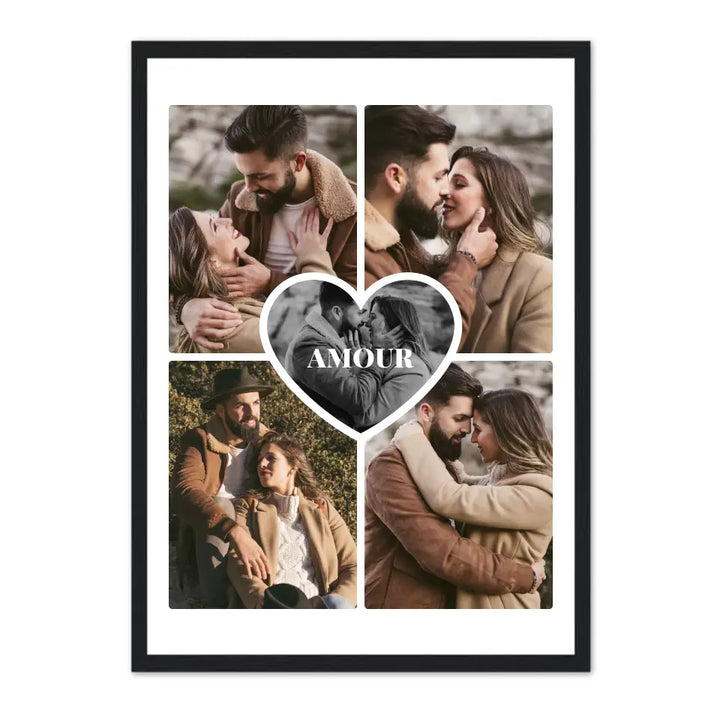 Amour Collage  - Affiche Personnalisée