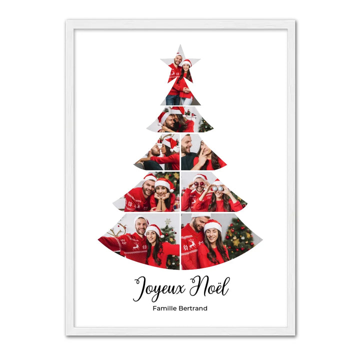 Sapin de Noël Collage - Affiche Personnalisée