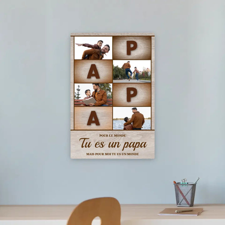 Papa Collage - Toile Personnalisée