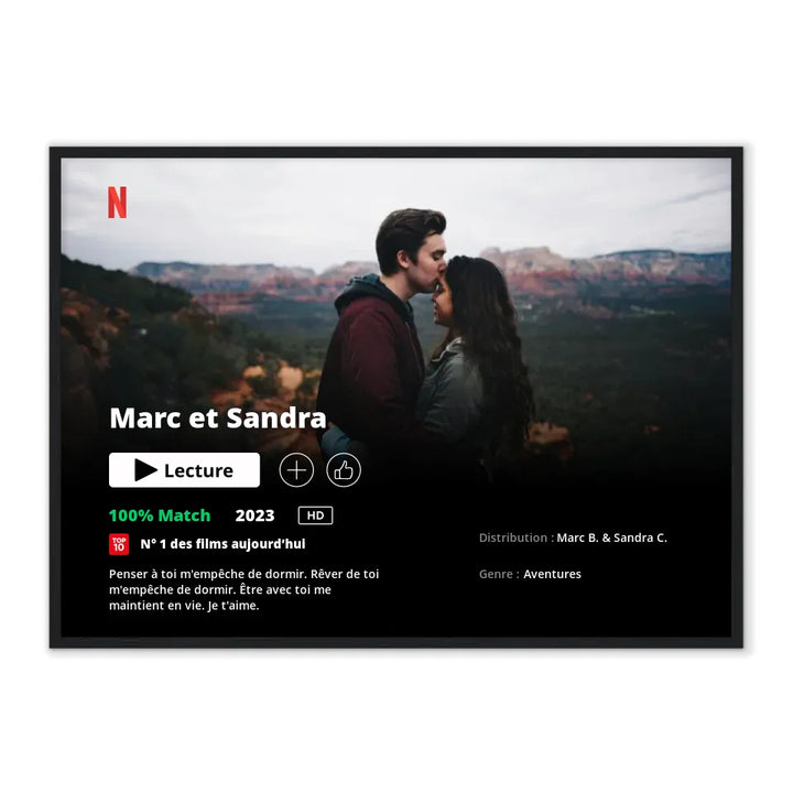 Poster Netflix - Affiche personnalisée