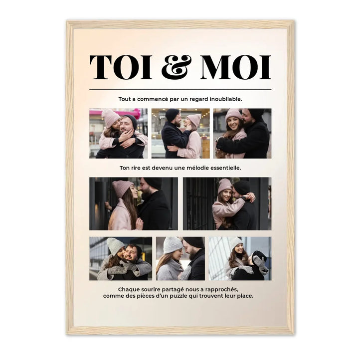 Toi & Moi Message - Affiche Personnalisée