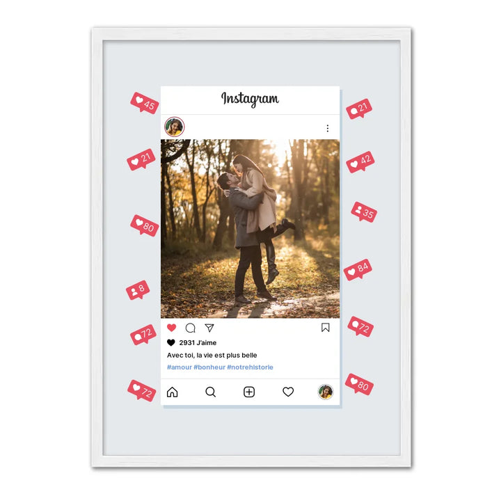 Instagram Couple - Affiche Personnalisée