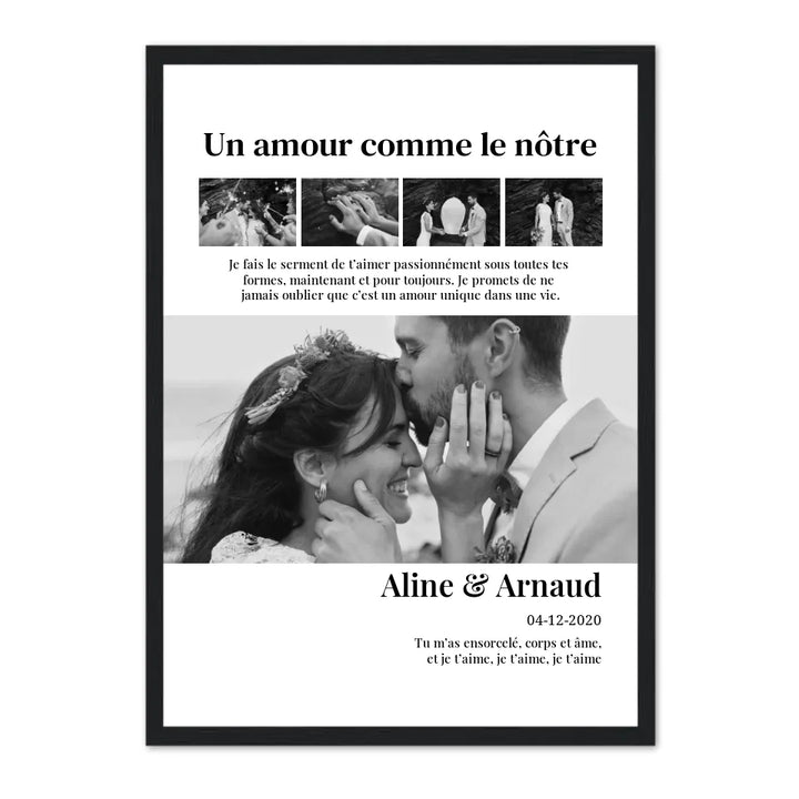 Un amour comme le nôtre - Affiche Personnalisée