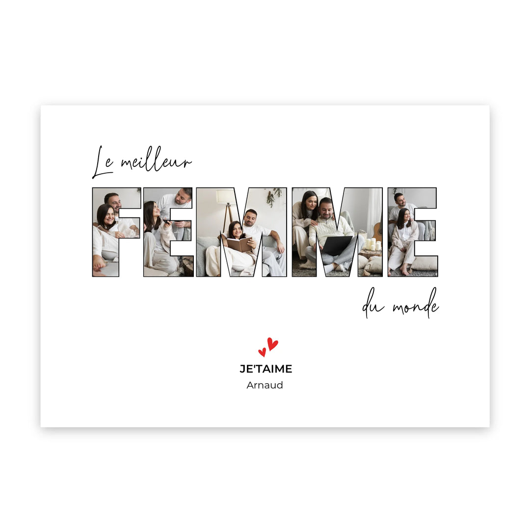La meilleure épouse/femme - Affiche Personnalisée