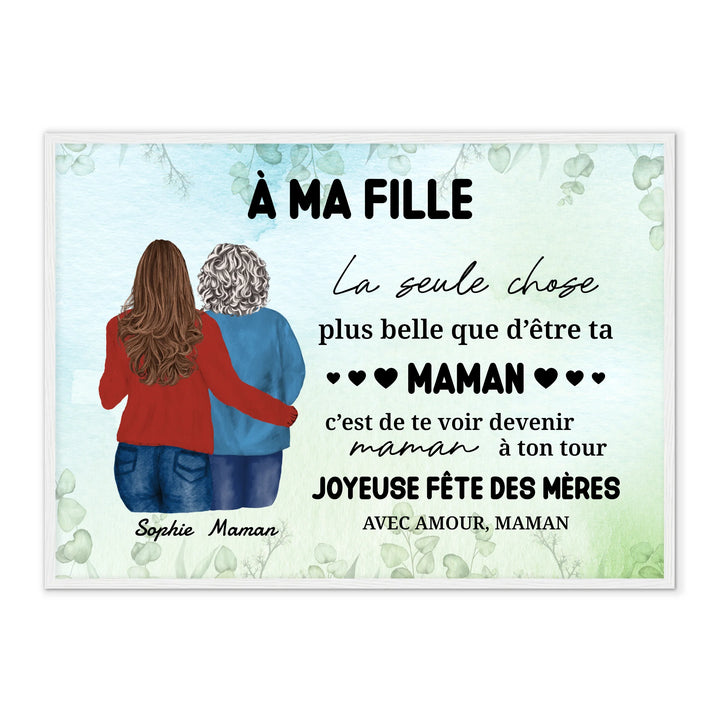 A ma fille - Affiche personnalisée
