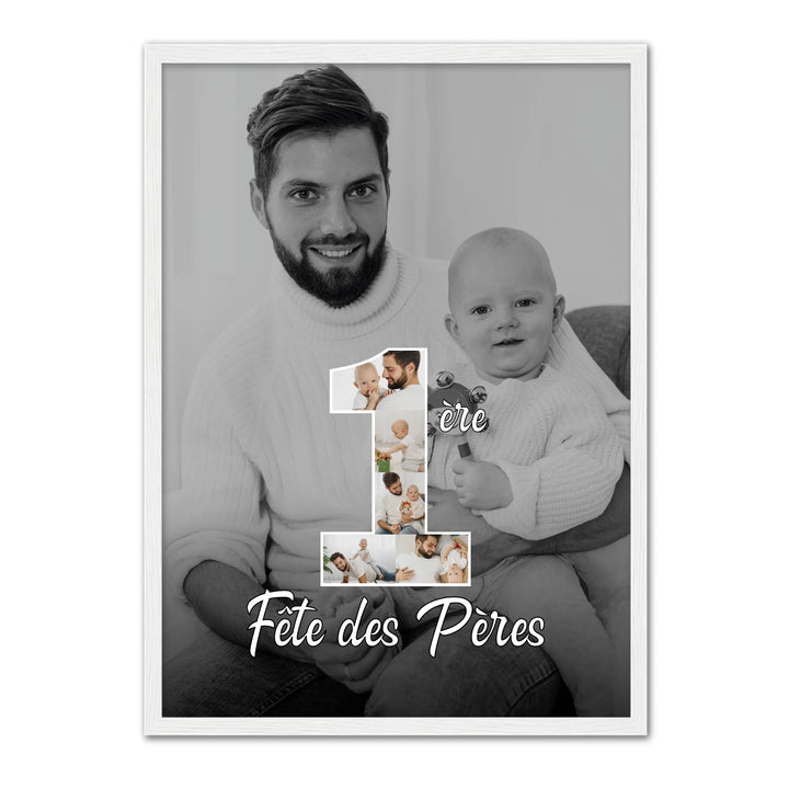 1ère Fête des Pères - Affiche personnalisée