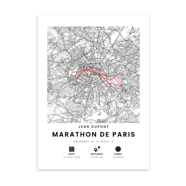 Marathon/course -Affiche Personnalisée