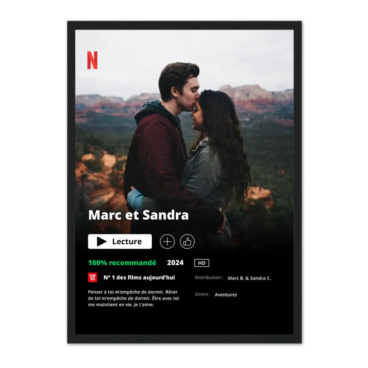 Poster Netflix - Affiche personnalisée