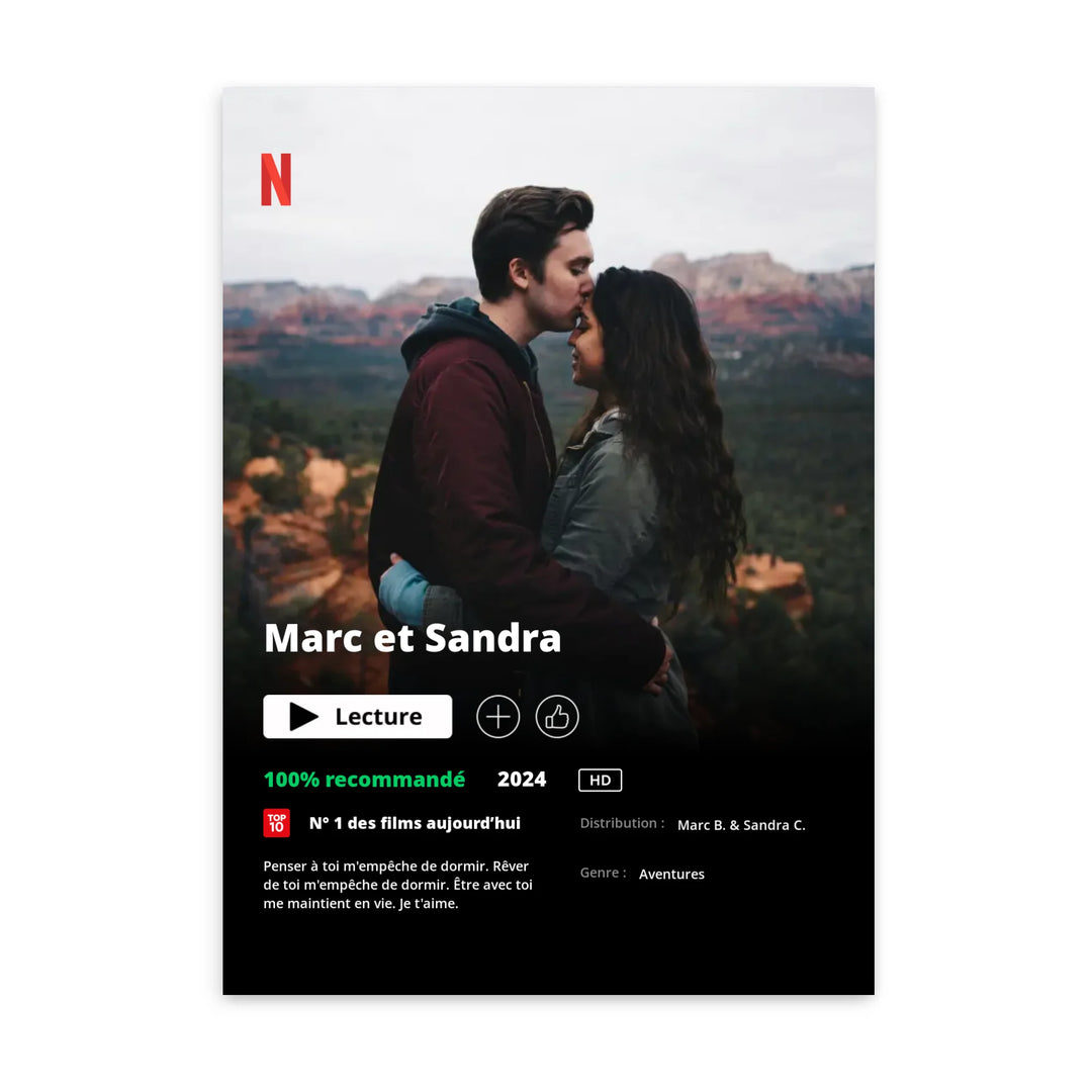 Poster Netflix - Affiche personnalisée