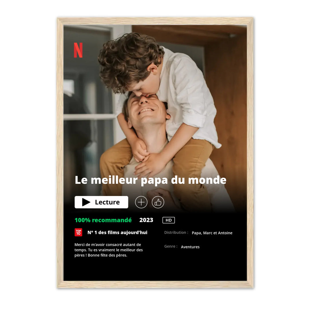 Poster Netflix Ed. Père - Affiche Personnalisée