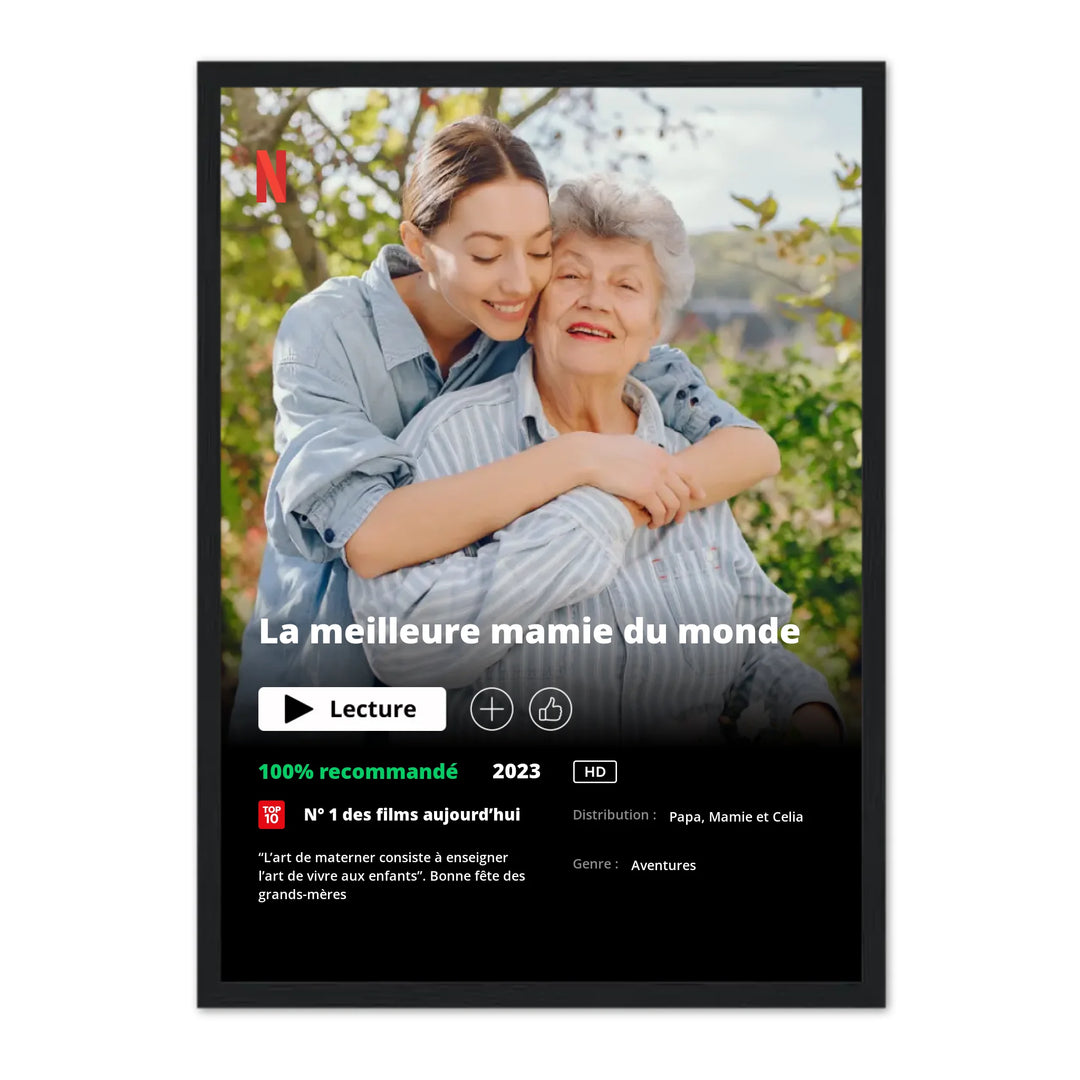 Poster Netflix Ed. Grand-mère - Affiche personnalisée