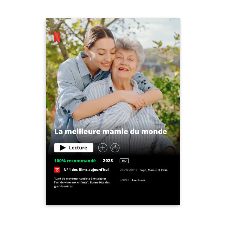 Poster Netflix Ed. Grand-mère - Affiche personnalisée