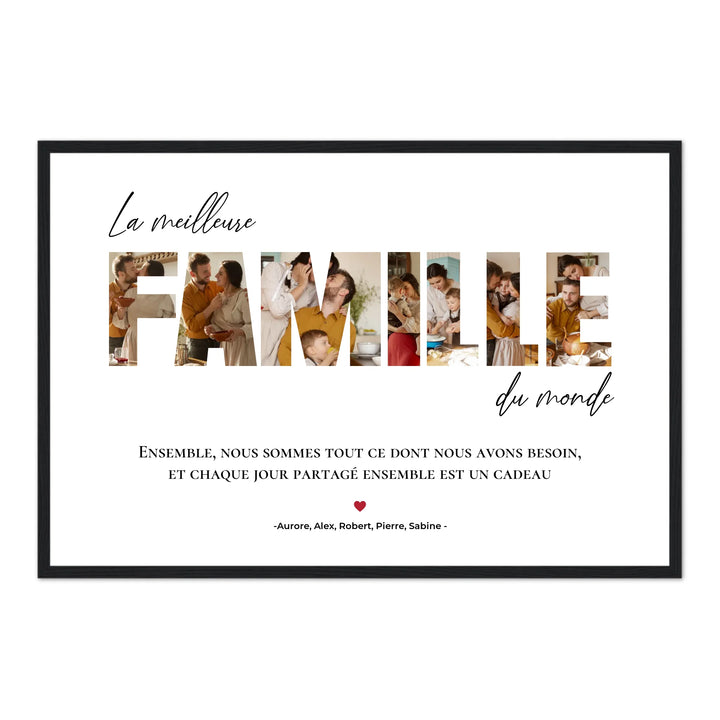 Famille Lettres - Affiche personnalisée