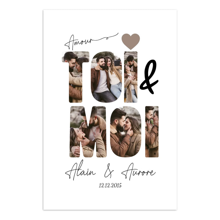 Toi & Moi - Affiche Personnalisée