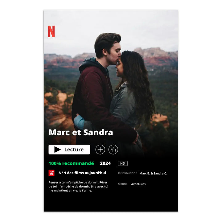 Poster Netflix - Affiche personnalisée
