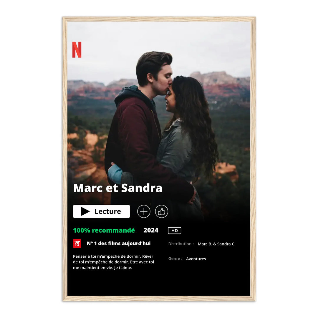 Poster Netflix - Affiche personnalisée