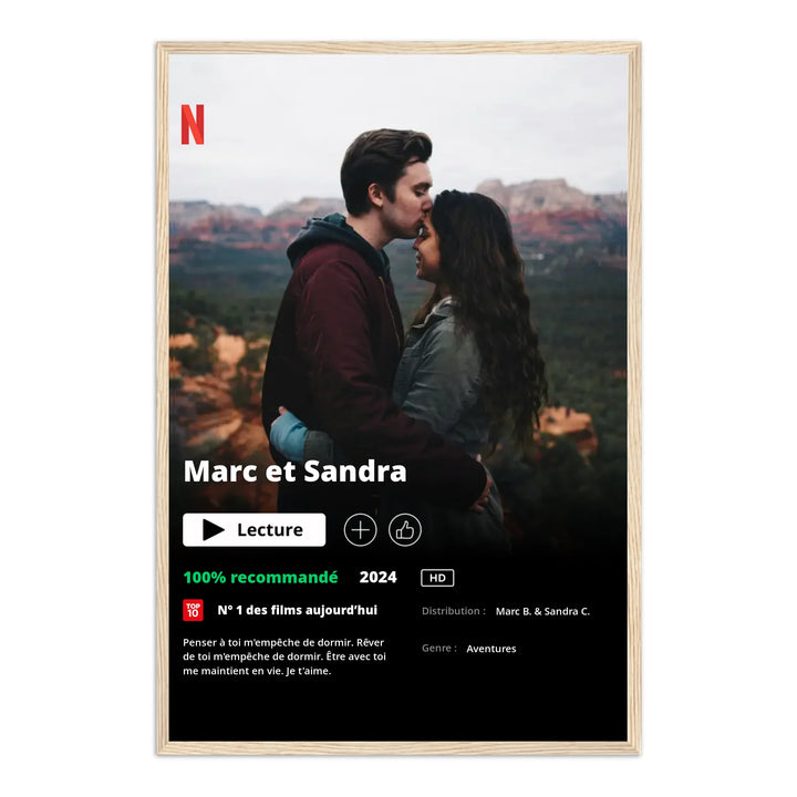 Poster Netflix - Affiche personnalisée