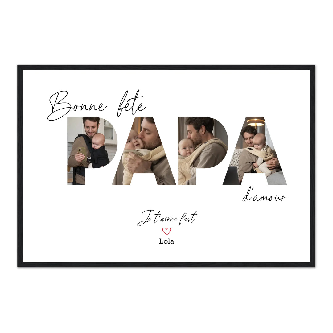 Bonne fête Papa - Affiche Personnalisée