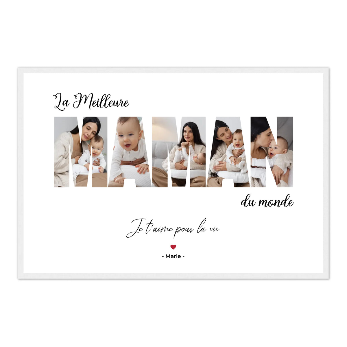La Meilleure Maman du Monde - Affiche Personnalisée