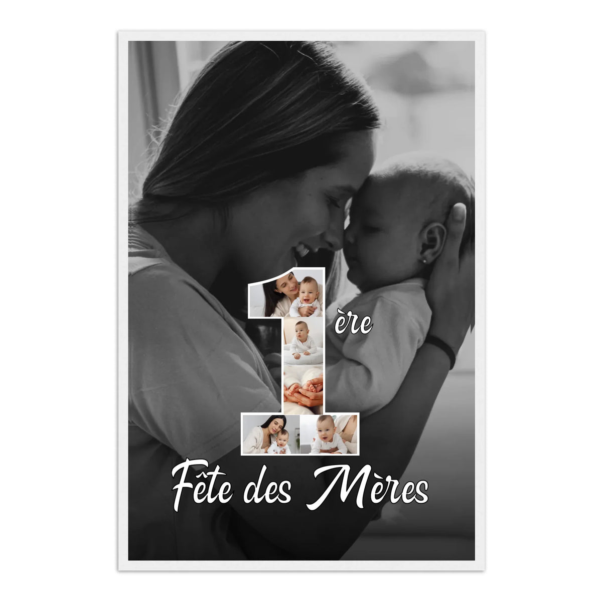 1ère Fête des Mères - Affiche personnalisée
