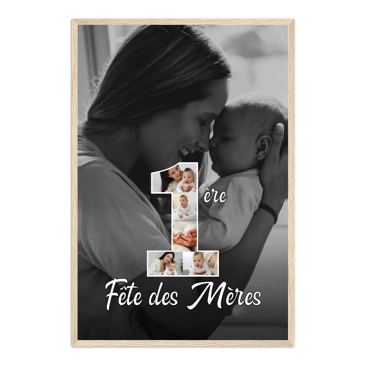 1ère Fête des Mères - Affiche personnalisée
