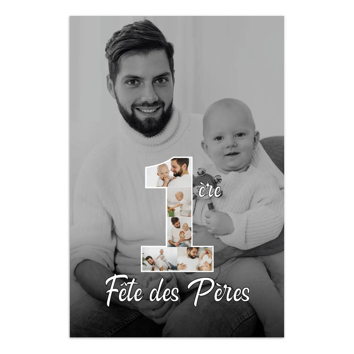 1ère Fête des Pères - Affiche personnalisée