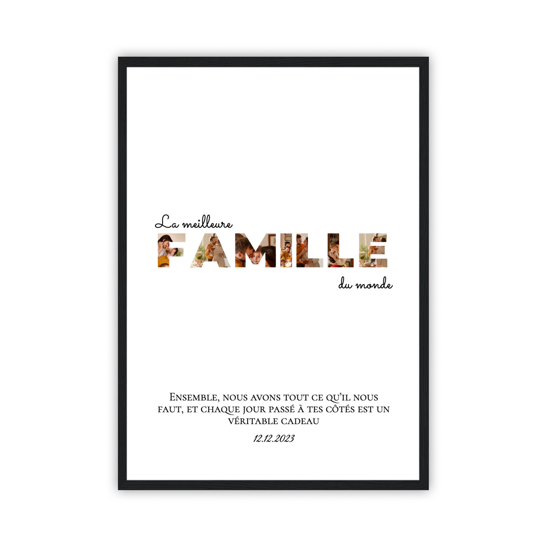 Affiche encadrée Famille